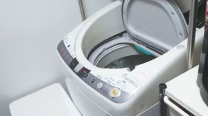 洗濯機もあるので連泊も安心。